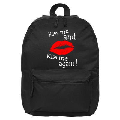 Kiss Me And Kiss Me Again Nadal Funny Kissing 16 in Basic Backpack