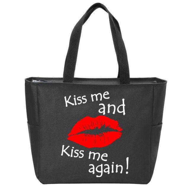 Kiss Me And Kiss Me Again Nadal Funny Kissing Zip Tote Bag