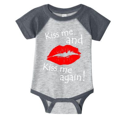 Kiss Me And Kiss Me Again Nadal Funny Kissing Infant Baby Jersey Bodysuit