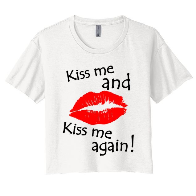 Kiss Me And Kiss Me Again Nadal Funny Kissing Crop Top