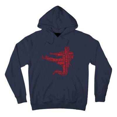 Karate Martial Arts Word Cloud Tall Hoodie