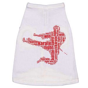 Karate Martial Arts Word Cloud Doggie Tank