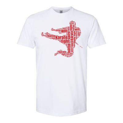 Karate Martial Arts Word Cloud Softstyle CVC T-Shirt