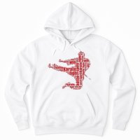 Karate Martial Arts Word Cloud Hoodie