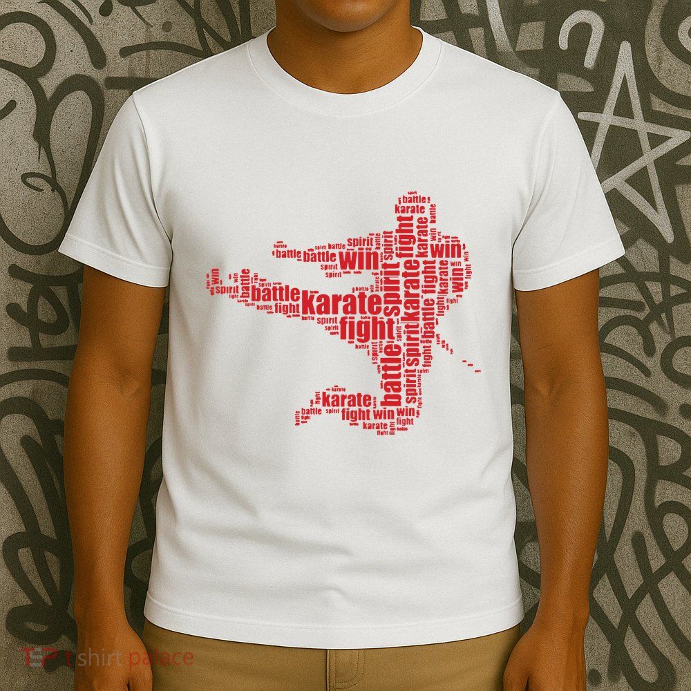 Karate Martial Arts Word Cloud T-Shirt