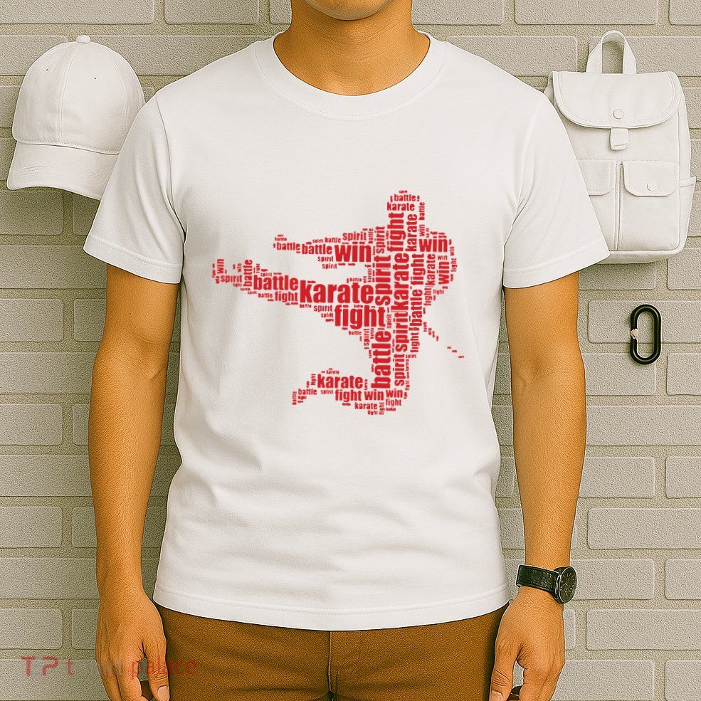 Karate Martial Arts Word Cloud T-Shirt
