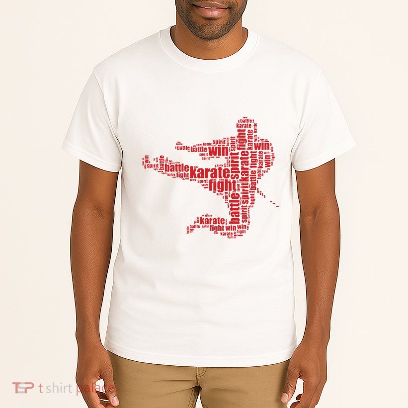 Karate Martial Arts Word Cloud Tall T-Shirt