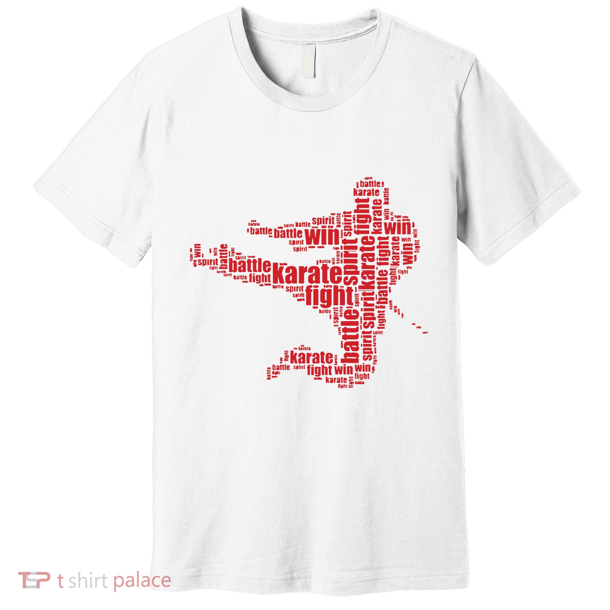Karate Martial Arts Word Cloud Premium T-Shirt