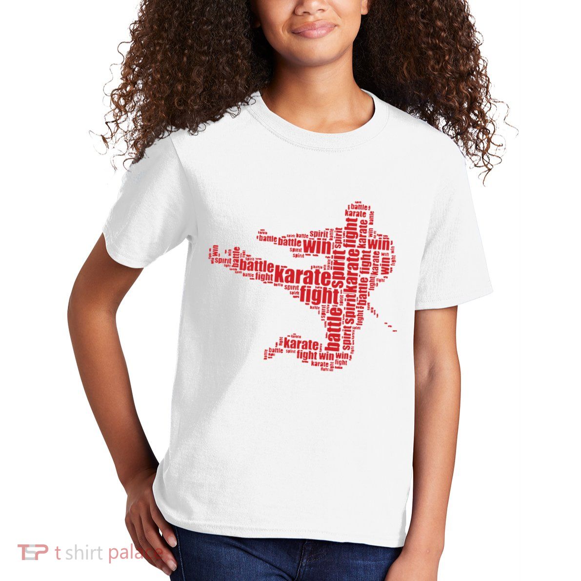 Karate Martial Arts Word Cloud Kids T-Shirt