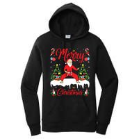 Karate Martial Art Lover Xmas Santa Playing Karate Christmas Women's Pullover Hoodie