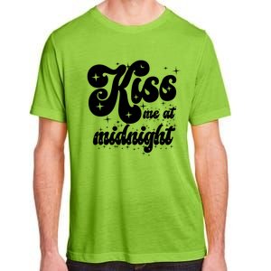 Kiss Me At Midnight Funny Happy New Years Eve Adult ChromaSoft Performance T-Shirt