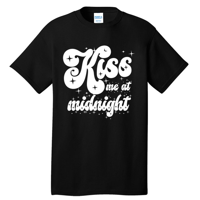 Kiss Me At Midnight Funny Happy New Years Eve Tall T-Shirt