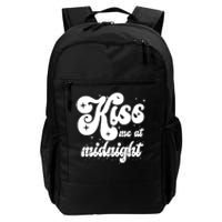 Kiss Me At Midnight Funny Happy New Years Eve Daily Commute Backpack