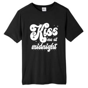 Kiss Me At Midnight Funny Happy New Years Eve Tall Fusion ChromaSoft Performance T-Shirt