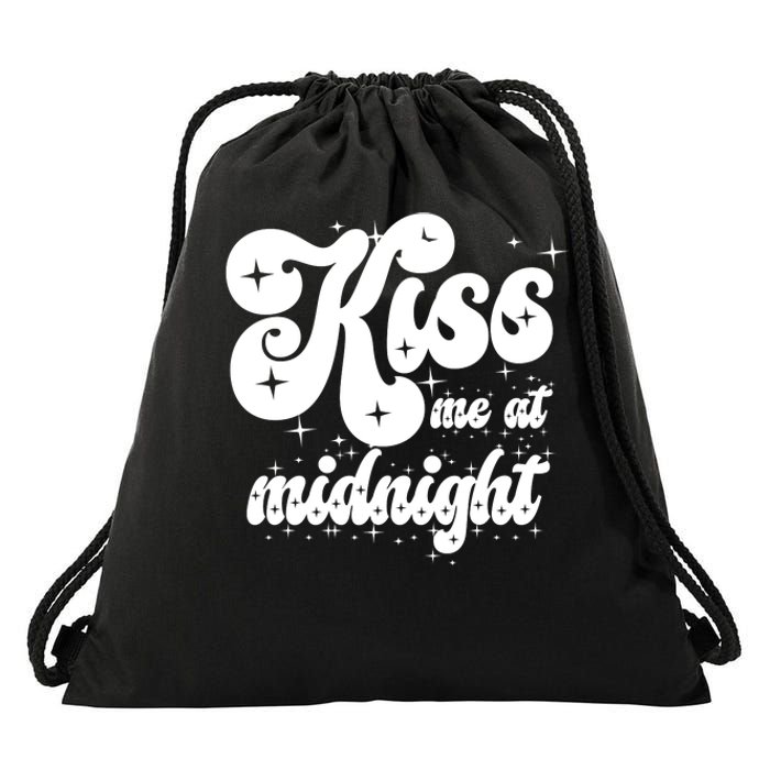 Kiss Me At Midnight Funny Happy New Years Eve Drawstring Bag