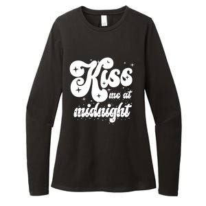 Kiss Me At Midnight Funny Happy New Years Eve Womens CVC Long Sleeve Shirt