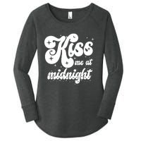 Kiss Me At Midnight Funny Happy New Years Eve Women's Perfect Tri Tunic Long Sleeve Shirt