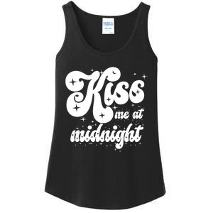 Kiss Me At Midnight Funny Happy New Years Eve Ladies Essential Tank