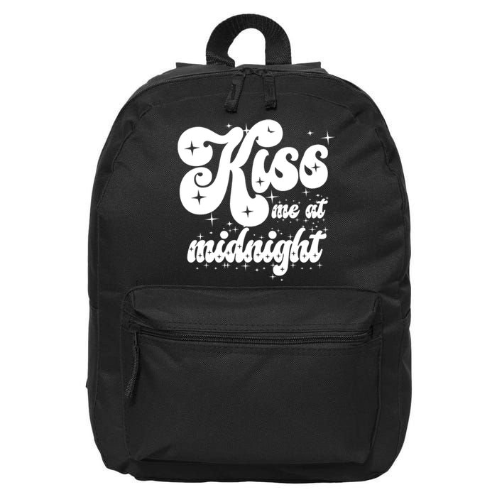 Kiss Me At Midnight Funny Happy New Years Eve 16 in Basic Backpack