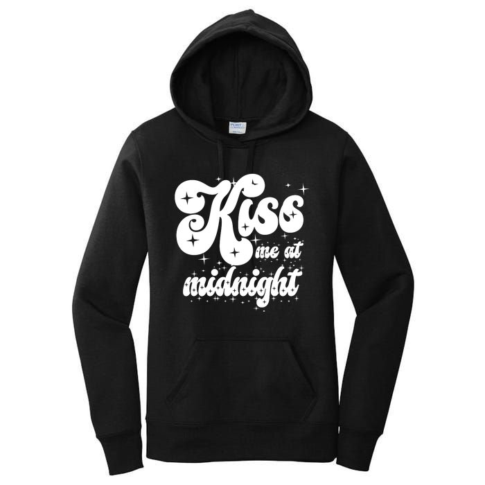 Kiss Me At Midnight Funny Happy New Years Eve Women's Pullover Hoodie