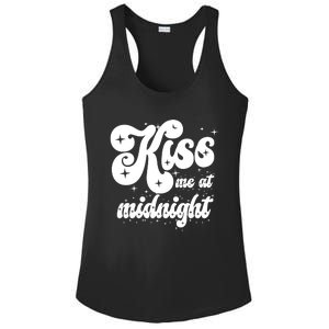 Kiss Me At Midnight Funny Happy New Years Eve Ladies PosiCharge Competitor Racerback Tank