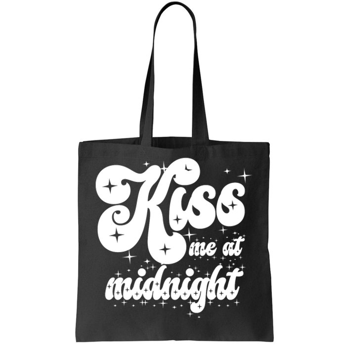 Kiss Me At Midnight Funny Happy New Years Eve Tote Bag