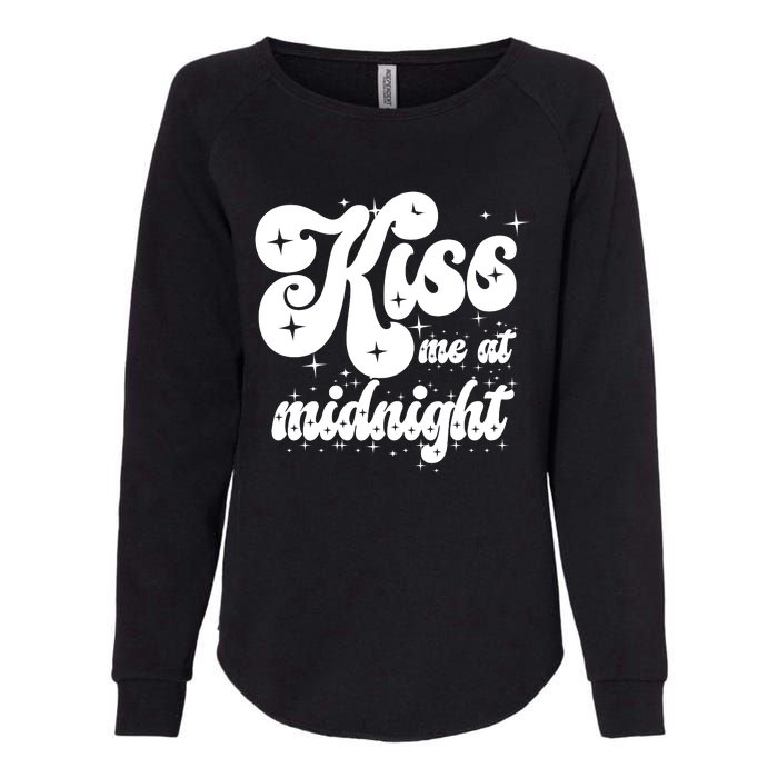 Kiss Me At Midnight Funny Happy New Years Eve Womens California Wash Sweatshirt