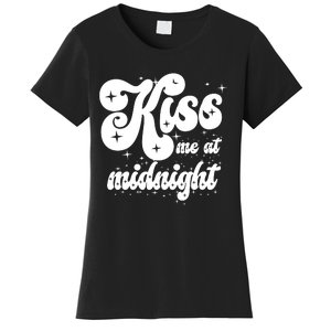 Kiss Me At Midnight Funny Happy New Years Eve Women's T-Shirt