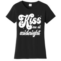 Kiss Me At Midnight Funny Happy New Years Eve Women's T-Shirt