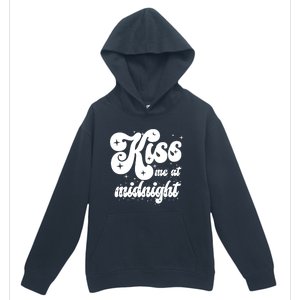 Kiss Me At Midnight Funny Happy New Years Eve Urban Pullover Hoodie