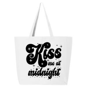 Kiss Me At Midnight Funny Happy New Years Eve 25L Jumbo Tote