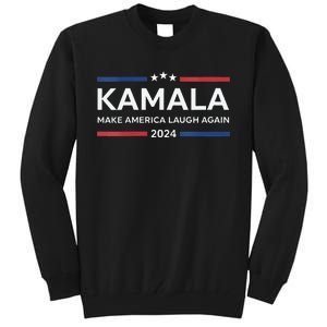 Kamala Make America Laugh Again American Flag 2024 Tall Sweatshirt