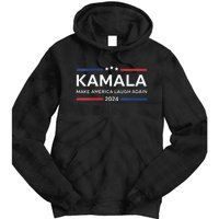 Kamala Make America Laugh Again American Flag 2024 Tie Dye Hoodie