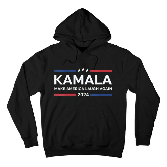 Kamala Make America Laugh Again American Flag 2024 Hoodie