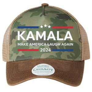 Kamala Make America Laugh Again American Flag 2024 Legacy Tie Dye Trucker Hat