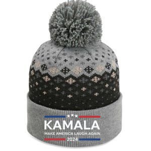 Kamala Make America Laugh Again American Flag 2024 The Baniff Cuffed Pom Beanie