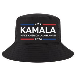 Kamala Make America Laugh Again American Flag 2024 Cool Comfort Performance Bucket Hat