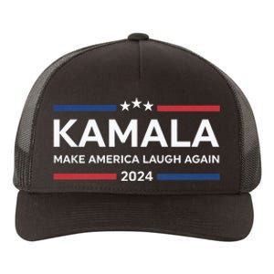 Kamala Make America Laugh Again American Flag 2024 Yupoong Adult 5-Panel Trucker Hat