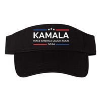 Kamala Make America Laugh Again American Flag 2024 Valucap Bio-Washed Visor