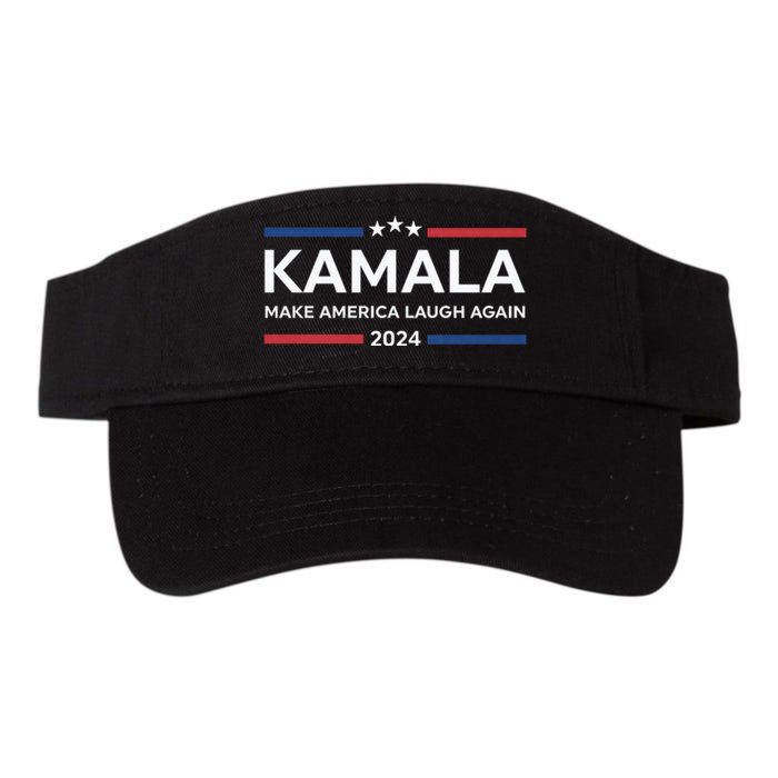 Kamala Make America Laugh Again American Flag 2024 Valucap Bio-Washed Visor