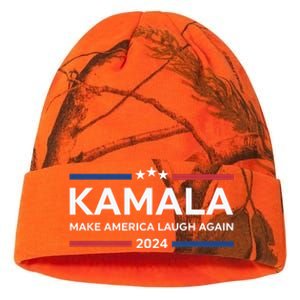 Kamala Make America Laugh Again American Flag 2024 Kati Licensed 12" Camo Beanie