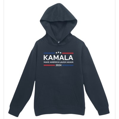 Kamala Make America Laugh Again American Flag 2024 Urban Pullover Hoodie