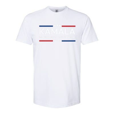 Kamala Make America Laugh Again American Flag 2024 Softstyle® CVC T-Shirt