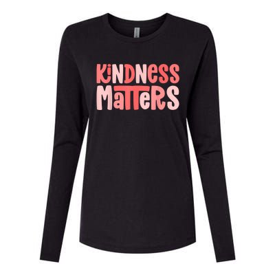 Kindness Matters Anti Bullying Shirts Teacher Gift Kind Womens Cotton Relaxed Long Sleeve T-Shirt