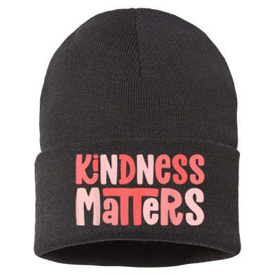 Kindness Matters Anti Bullying Shirts Teacher Gift Kind Sustainable Knit Beanie