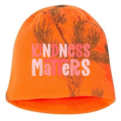 Kindness Matters Anti Bullying Shirts Teacher Gift Kind Kati - Camo Knit Beanie