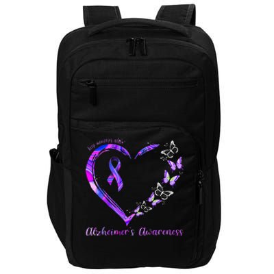 Keep Memories Alive AlzheimerS Awareness Impact Tech Backpack