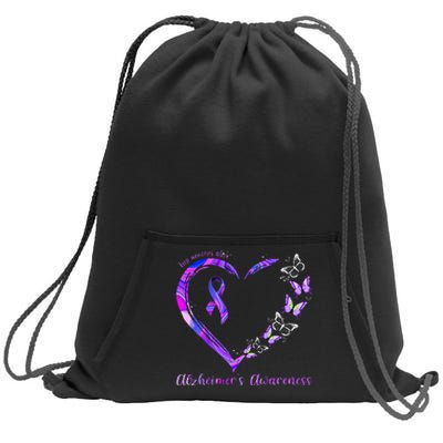 Keep Memories Alive AlzheimerS Awareness Sweatshirt Cinch Pack Bag