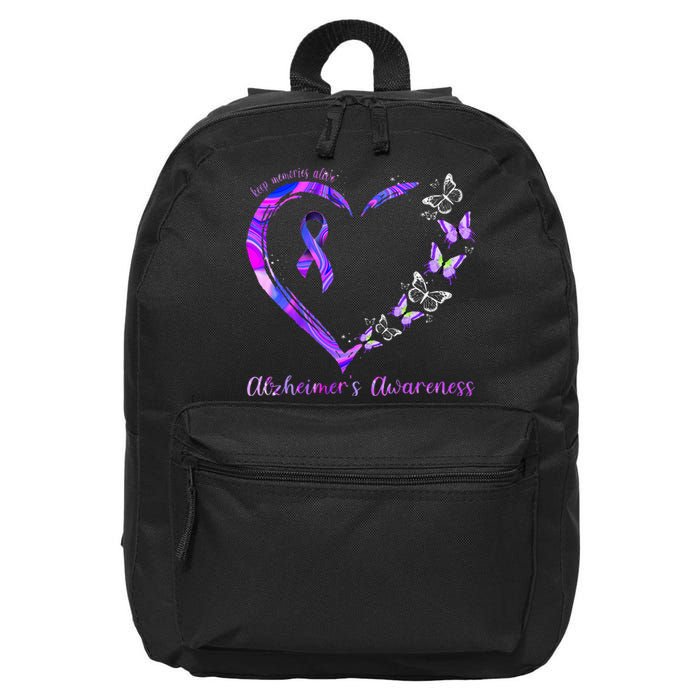 Keep Memories Alive AlzheimerS Awareness 16 in Basic Backpack