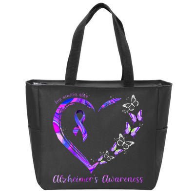 Keep Memories Alive AlzheimerS Awareness Zip Tote Bag